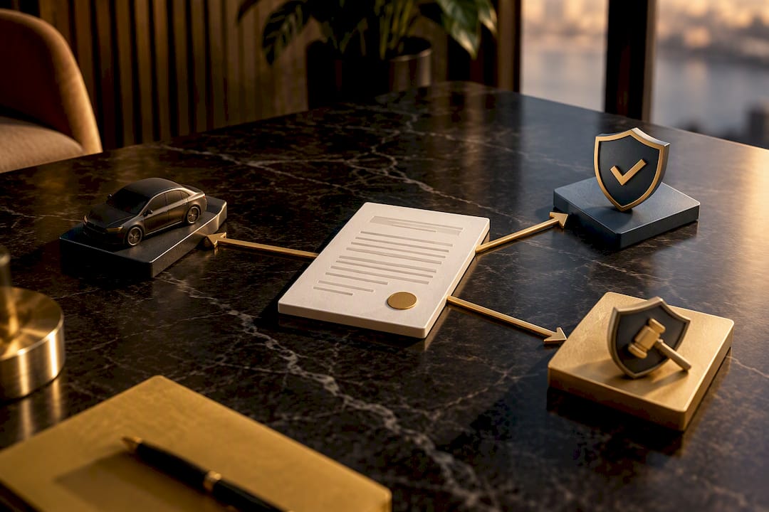 Illustration of rental insurance liability relationships