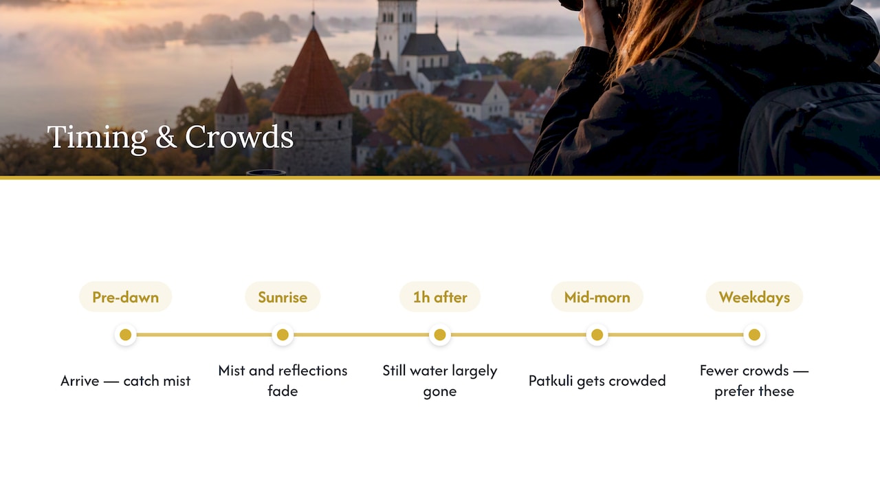 Estonia photography timing and crowd window