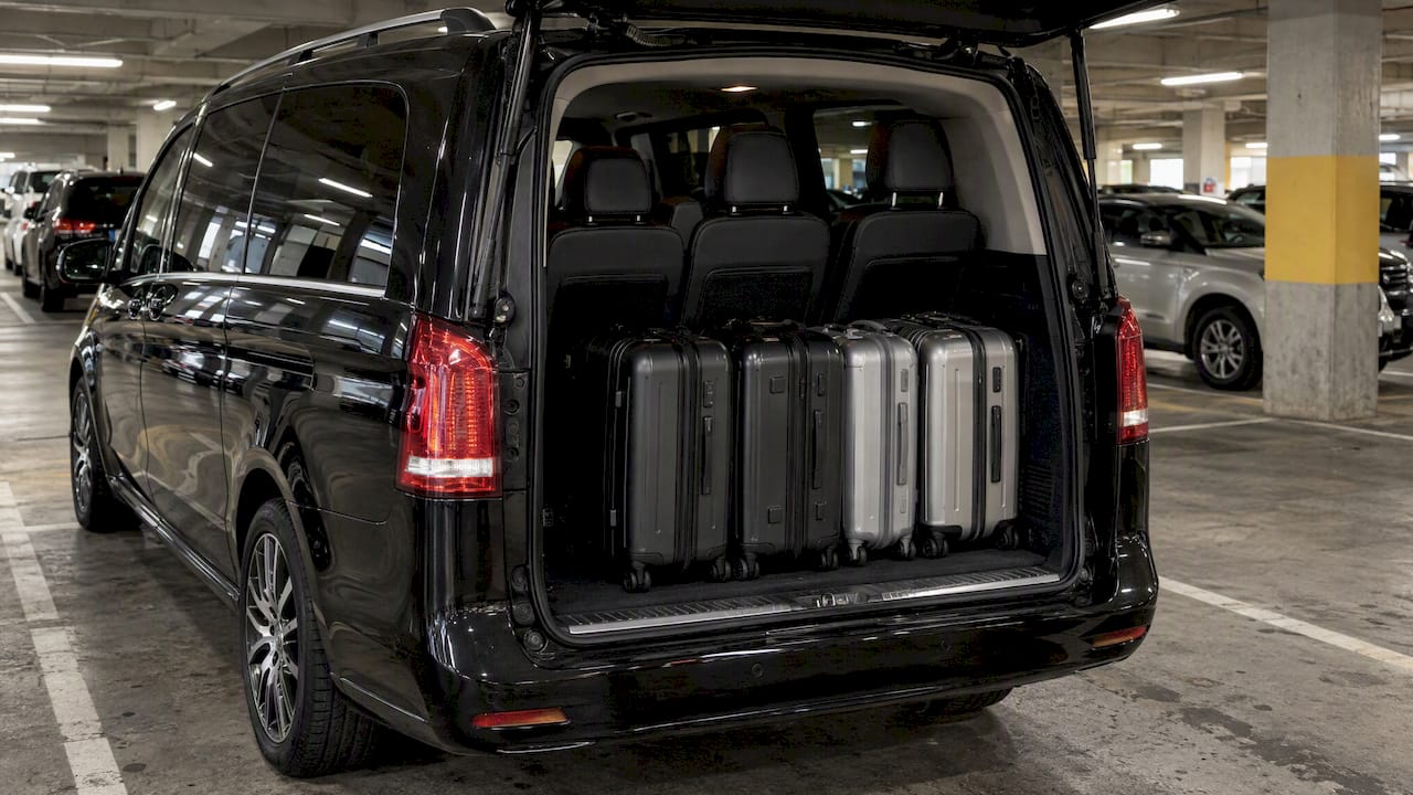 Minivan Luggage Capacity: 4 to 6 Suitcases, Ask Before You Book